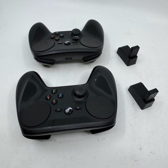 Pair of Valve STEAM Game Controllers & Valve Steam Link Devices Set - Picture 1 of 8